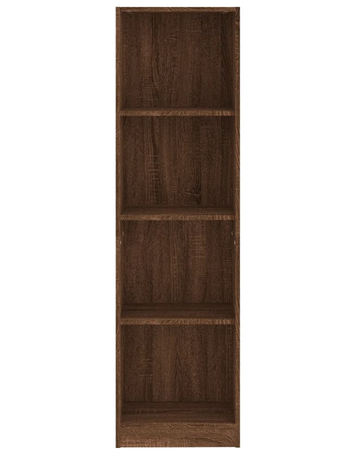 Загрузите изображение в средство просмотра галереи, Bibliotecă cu 4 niveluri stejar maro 40x24x143 cm lemn compozit Lando - Lando
