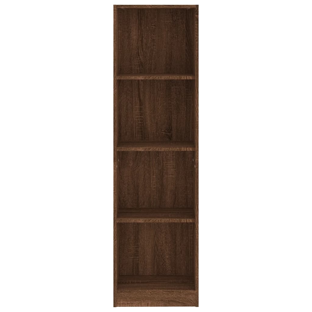 Bibliotecă cu 4 niveluri stejar maro 40x24x143 cm lemn compozit Lando - Lando