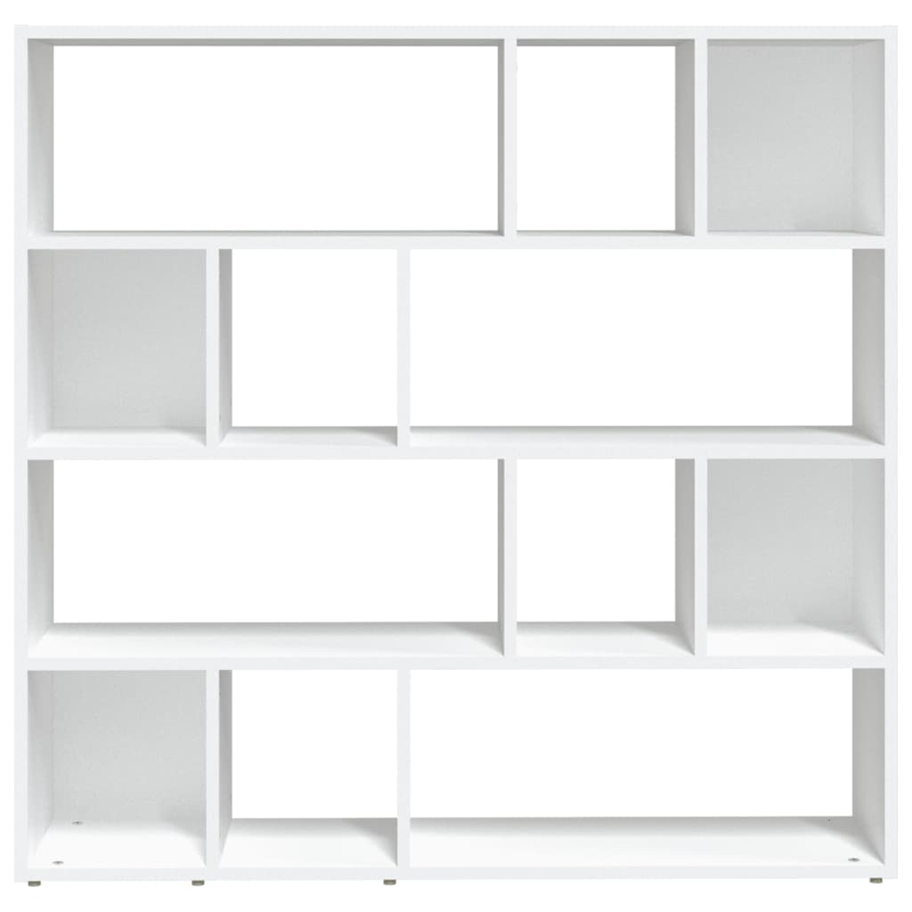 Bibliotecă/Separator cameră, alb, 105x24x102 cm - Lando