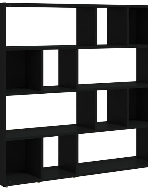 Încărcați imaginea în vizualizatorul Galerie, Bibliotecă/Separator cameră, negru, 105x24x102 cm - Lando
