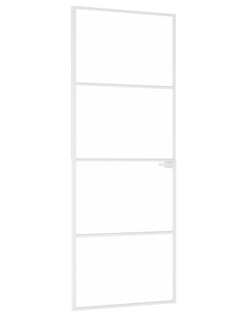 Încărcați imaginea în vizualizatorul Galerie, Ușă de interior alb 76x201,5 cm sticlă securiz. / aluminiu slim Lando - Lando
