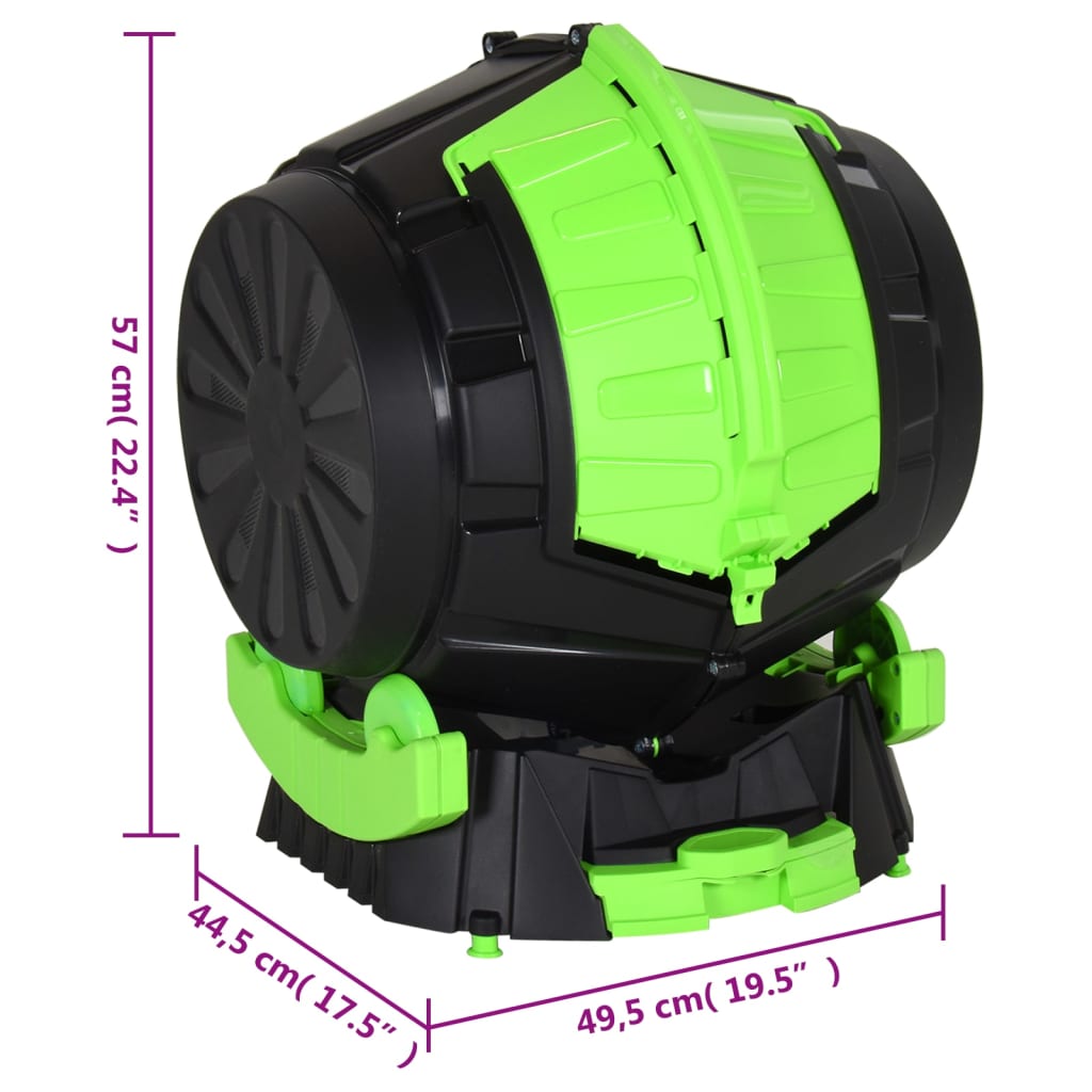 Compostor rotativ, 49,5x44,5x57 cm, 50 L Lando - Lando