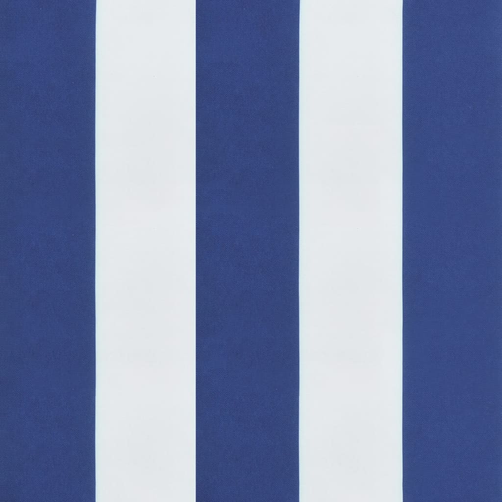 Pernă de paleți, albastru/alb, 70x70x12 cm, textil, dungi Lando - Lando