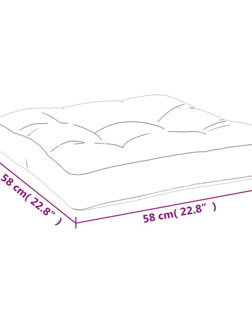 Загрузите изображение в средство просмотра галереи, Pernă pentru paleți, roz, 58x58x10 cm, țesătură Oxford Lando - Lando
