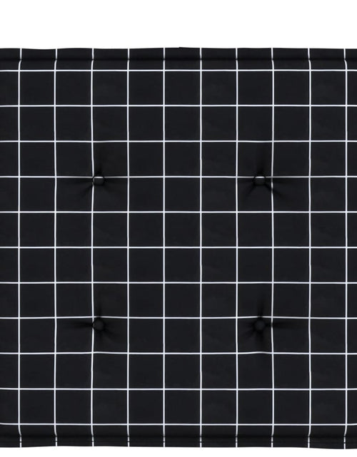 Загрузите изображение в средство просмотра галереи, Perne scaun grădină carouri negre, 4 buc. 50x50x3 cm, textil Lando - Lando
