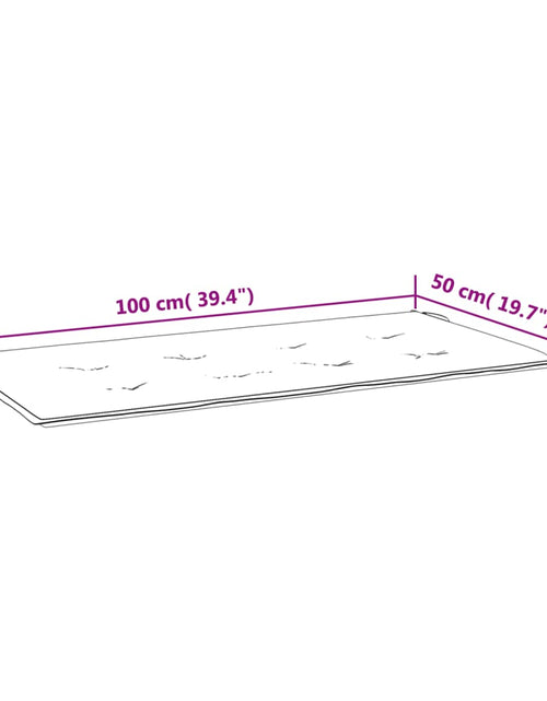 Загрузите изображение в средство просмотра галереи, Pernă bancă de grădină model frunze, 100x50x3 cm, textil oxford Lando - Lando
