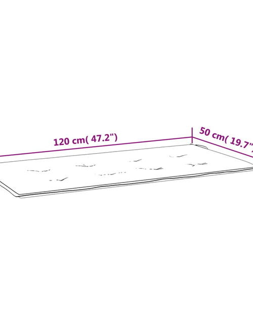 Загрузите изображение в средство просмотра галереи, Pernă bancă de grădină model frunze, 120x50x3 cm, textil oxford Lando - Lando
