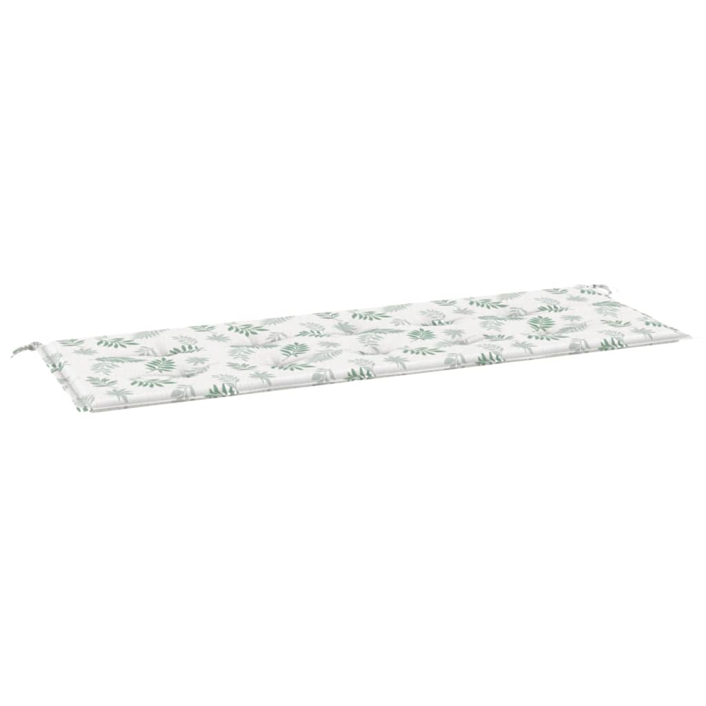 Pernă bancă de grădină model frunze, 150x50x3 cm, textil oxford Lando - Lando