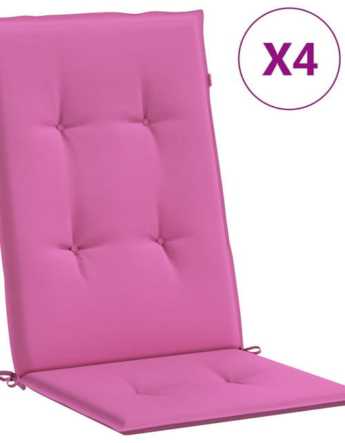 Încărcați imaginea în vizualizatorul Galerie, Perne de scaun spătar înalt, 4 buc., roz, textil Lando - Lando

