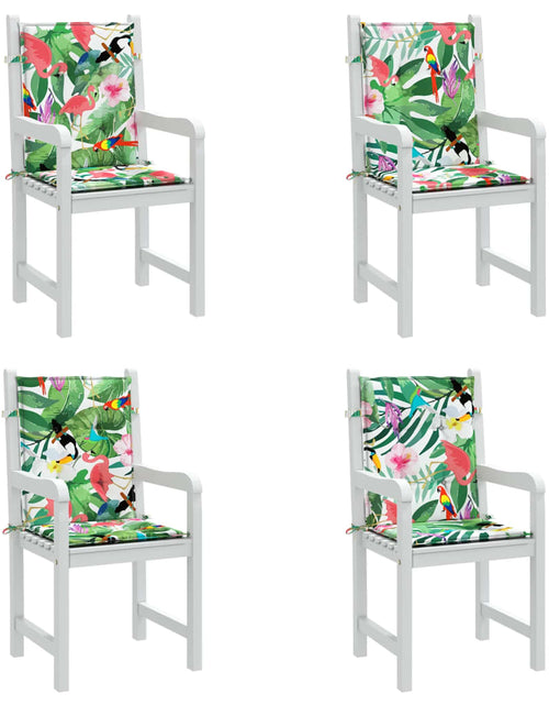 Загрузите изображение в средство просмотра галереи, Perne pentru scaune cu spătar jos, 4 buc, multicolor, textil Lando - Lando
