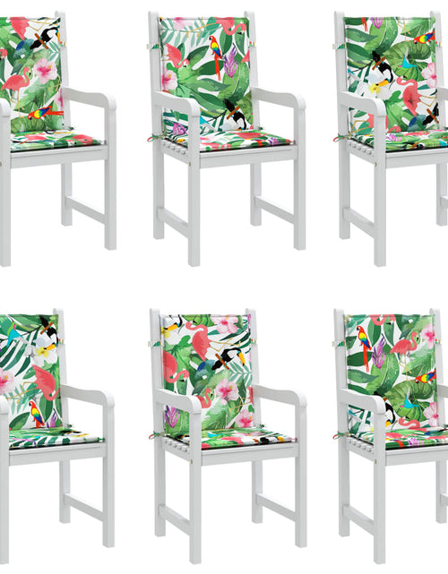 Încărcați imaginea în vizualizatorul Galerie, Perne pentru scaune cu spătar jos, 6 buc, multicolor, textil Lando - Lando
