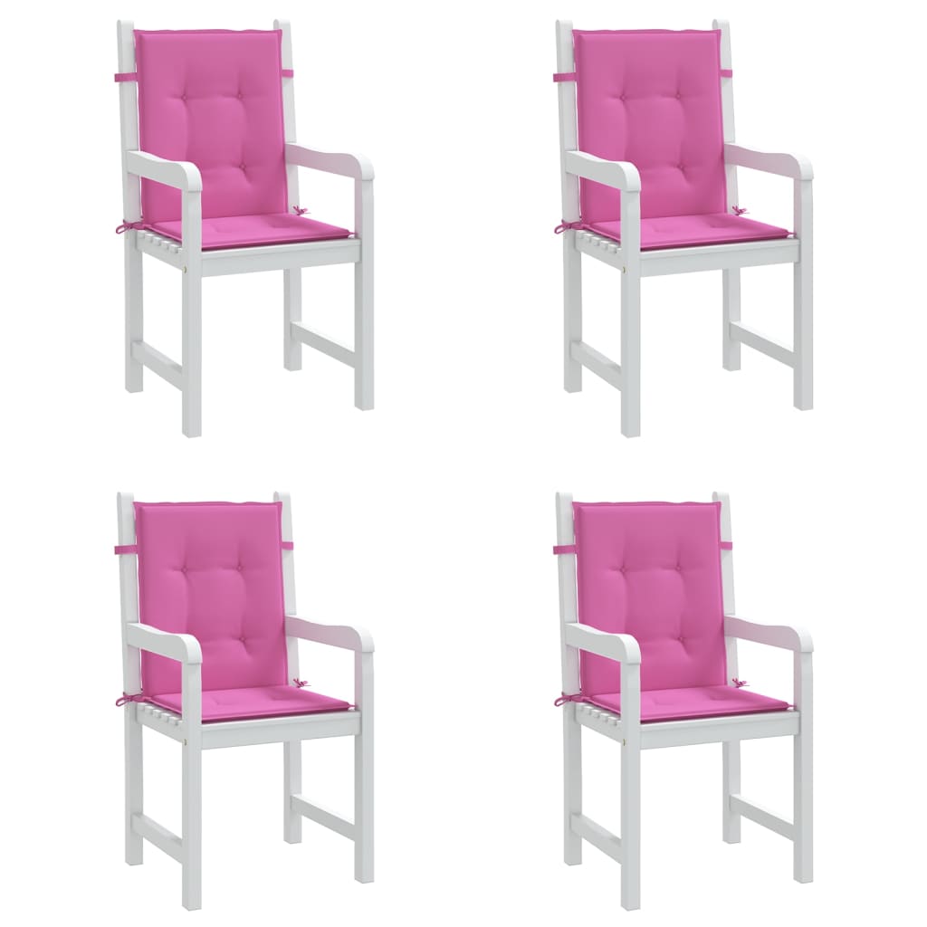 Perne pentru scaune cu spătar mic, 4 buc., roz, textil Lando - Lando