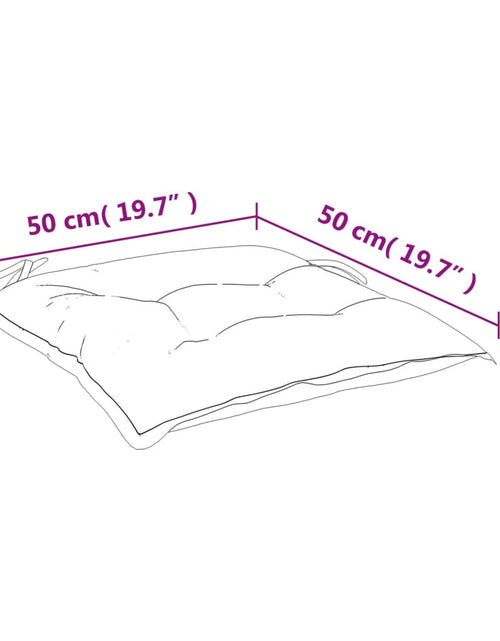 Загрузите изображение в средство просмотра галереи, Perne de scaun, 4 buc., albastru&amp;alb, 50x50x7 cm, textil oxford - Lando
