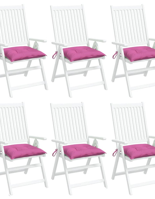 Încărcați imaginea în vizualizatorul Galerie, Perne de scaun, 6 buc., roz, 50x50x7 cm, textil oxford - Lando
