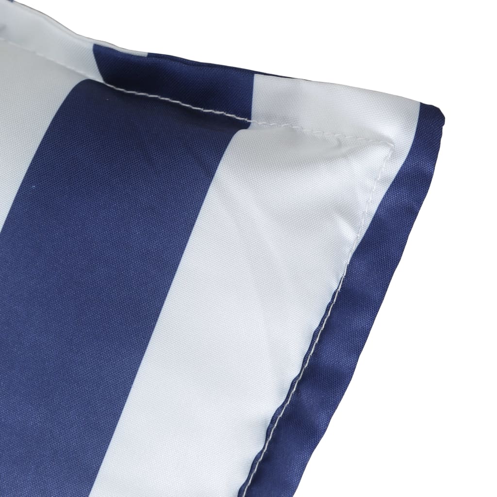 Pernă de bancă, dungi albastre și albe, 100x50x7 cm, textil Lando - Lando