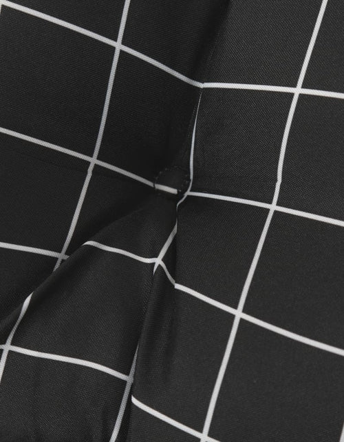 Încărcați imaginea în vizualizatorul Galerie, Pernă de bancă, negru, 100x50x7 cm, model carouri, textil Lando - Lando
