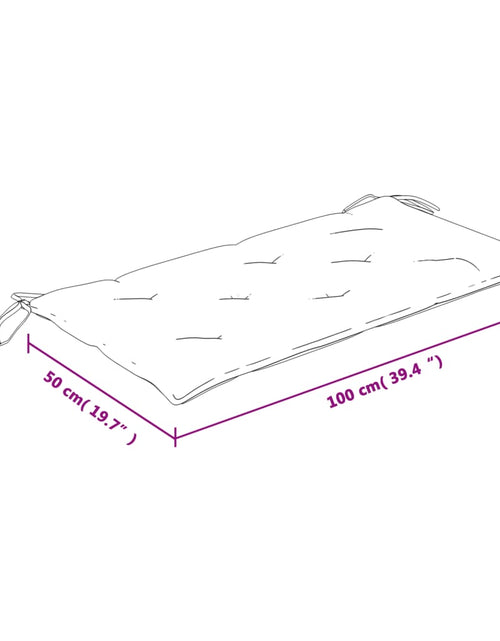 Загрузите изображение в средство просмотра галереи, Pernă pentru bancă, model frunze, 100x50x7 cm, textil Lando - Lando
