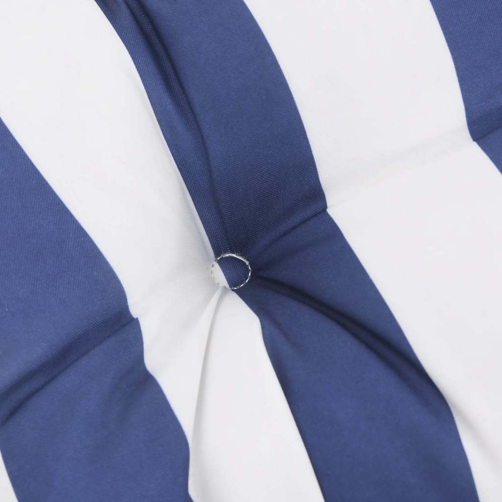 Pernă de bancă dungi albastre și albe 150x50x7 cm textil oxford - Lando