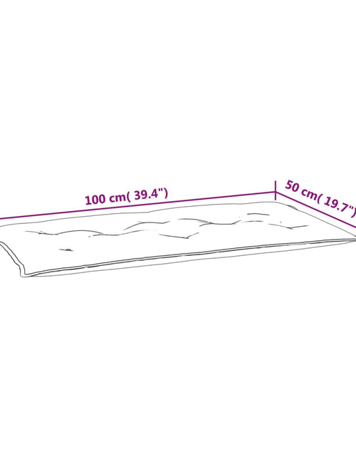 Загрузите изображение в средство просмотра галереи, Perne bancă de grădină 2 buc. multicolor 100x50x7 cm textil Lando - Lando
