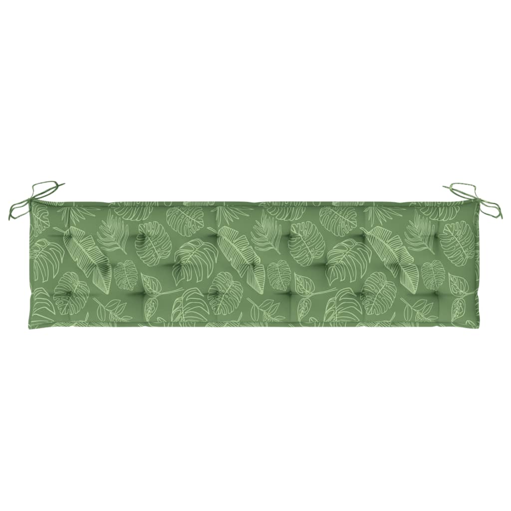 Perne pentru bancă, 2 buc., model frunze, 180x50x7 cm, textil Lando - Lando