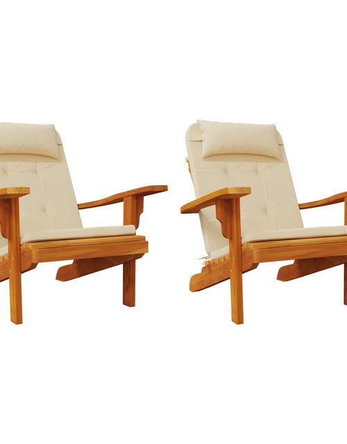 Încărcați imaginea în vizualizatorul Galerie, Perne pentru scaun Adirondack, 2 buc, bej, textil oxford Lando - Lando
