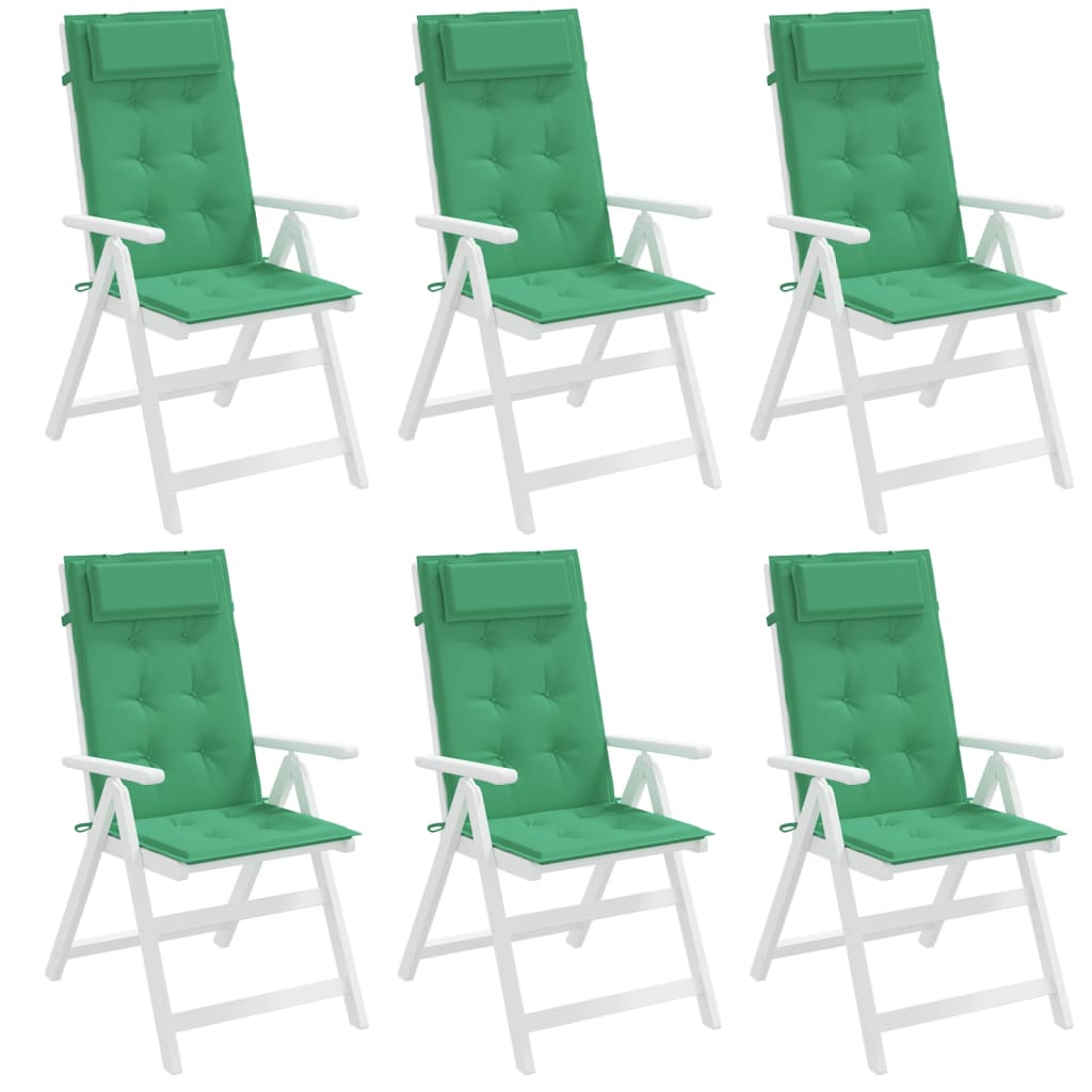 Perne scaun cu spătar înalt, 6 buc, verde, țesătură Oxford Lando - Lando