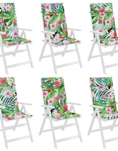 Încărcați imaginea în vizualizatorul Galerie, Perne de scaun spătar înalt, 6 buc., multicolor, textil oxford Lando - Lando
