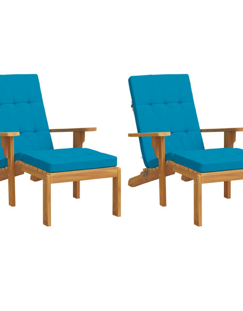 Încărcați imaginea în vizualizatorul Galerie, Perne de scaun pentru terasă, 2 buc, bleu, țesătură Oxford Lando - Lando
