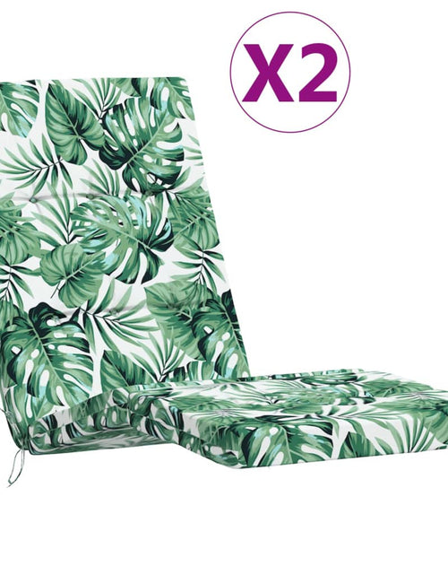 Încărcați imaginea în vizualizatorul Galerie, Perne scaun de terasă, 2 buc, model frunze, textil Oxford Lando - Lando
