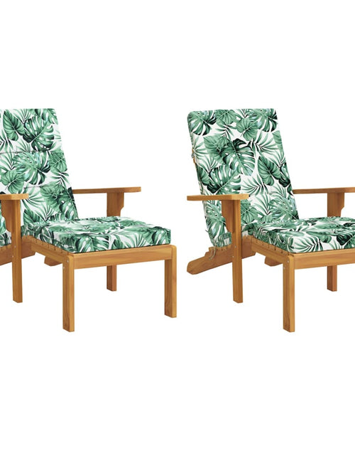 Încărcați imaginea în vizualizatorul Galerie, Perne scaun de terasă, 2 buc, model frunze, textil Oxford Lando - Lando

