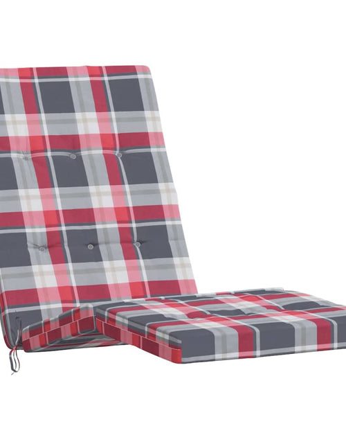 Încărcați imaginea în vizualizatorul Galerie, Perne scaun de terasă, 2 buc, roșu, carouri, textil Oxford Lando - Lando
