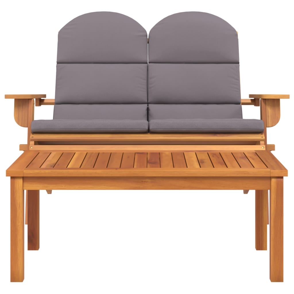 Set mobilier de grădină Adirondack, 2 piese, lemn masiv acacia Lando - Lando