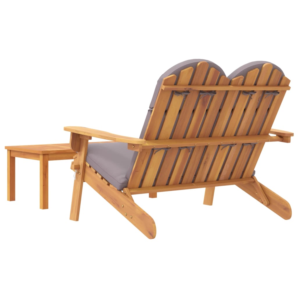 Set mobilier de grădină Adirondack, 2 piese, lemn masiv acacia Lando - Lando