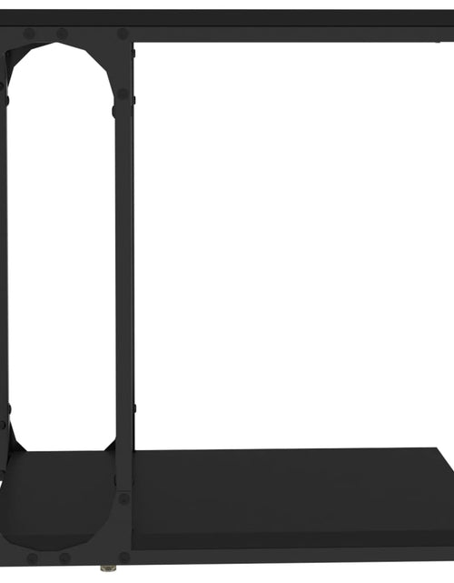 Загрузите изображение в средство просмотра галереи, Masă laterală, negru, 50x35x52 cm, lemn compozit Lando - Lando
