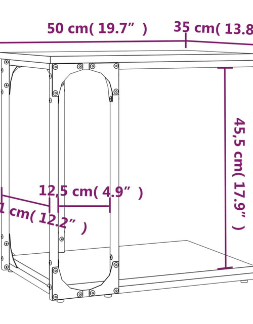Загрузите изображение в средство просмотра галереи, Măsuță laterală, sonoma gri, 50x35x52 cm, lemn compozit Lando - Lando
