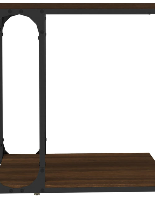 Загрузите изображение в средство просмотра галереи, Măsuță laterală, stejar maro, 50x35x52 cm, lemn compozit Lando - Lando
