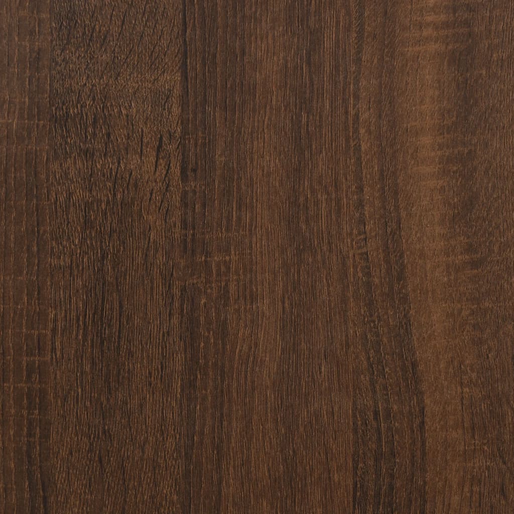 Măsuță laterală, stejar maro, 50x35x52 cm, lemn compozit Lando - Lando