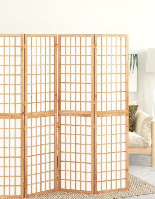 Încărcați imaginea în vizualizatorul Galerie, Paravan pliabil de cameră, 4 panouri, 160x170 cm, stil japonez - Lando
