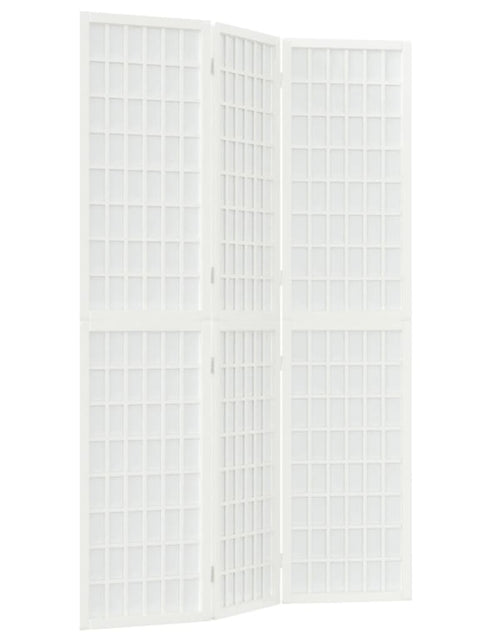 Încărcați imaginea în vizualizatorul Galerie, Paravan pliabil de cameră 3 panouri alb 120x170 cm stil japonez - Lando

