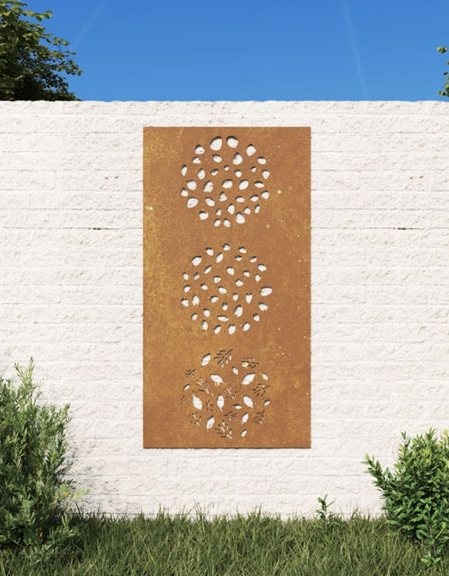 Загрузите изображение в средство просмотра галереи, Decorație perete de grădină 105x55 cm design frunze oțel Corten - Lando
