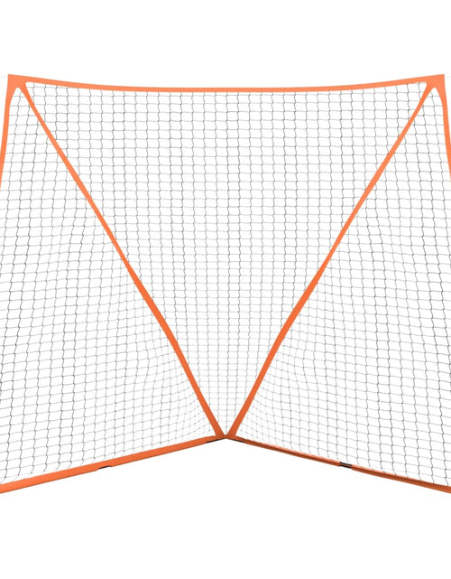 Загрузите изображение в средство просмотра галереи, Plasă baseball portabilă portocaliu/negru 183x182x183cm oțel/PE Lando - Lando

