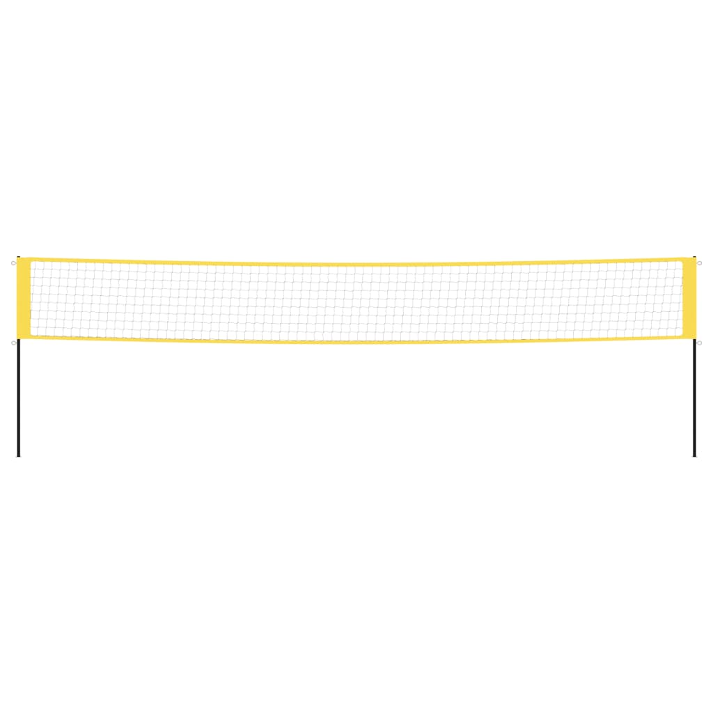 Plasă de badminton, galben și negru, 600x155 cm, țesătură PE Lando - Lando