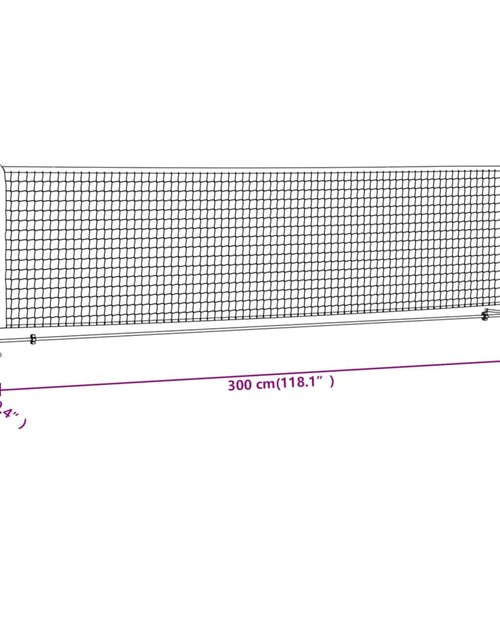 Загрузите изображение в средство просмотра галереи, Plasă de tenis, negru și roșu, 300x100x87 cm, poliester Lando - Lando
