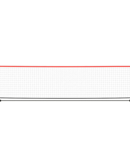 Загрузите изображение в средство просмотра галереи, Plasă de tenis, negru și roșu, 400x100x87 cm, poliester Lando - Lando
