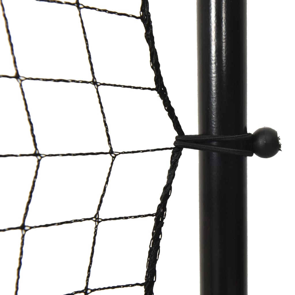 Plasă de ricoșeu fotbal, negru, 366x90x183 cm, HDPE Lando - Lando