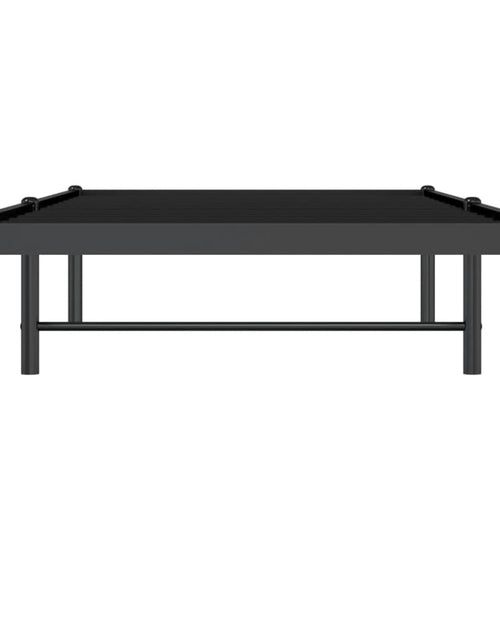 Încărcați imaginea în vizualizatorul Galerie, Cadru pat metalic, negru, 75x190 cm - Lando
