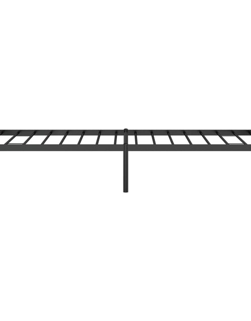 Încărcați imaginea în vizualizatorul Galerie, Cadru pat metalic, negru, 75x190 cm - Lando
