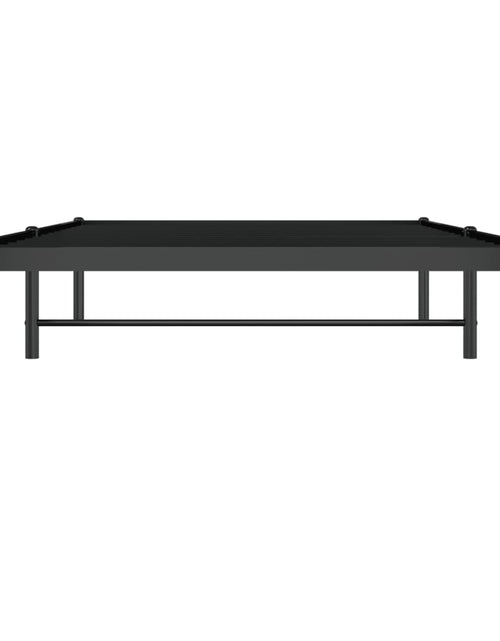 Încărcați imaginea în vizualizatorul Galerie, Cadru pat metalic, negru, 100x200 cm - Lando
