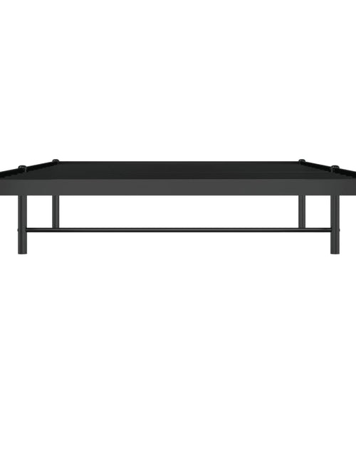 Încărcați imaginea în vizualizatorul Galerie, Cadru pat metalic, negru, 107x203 cm - Lando
