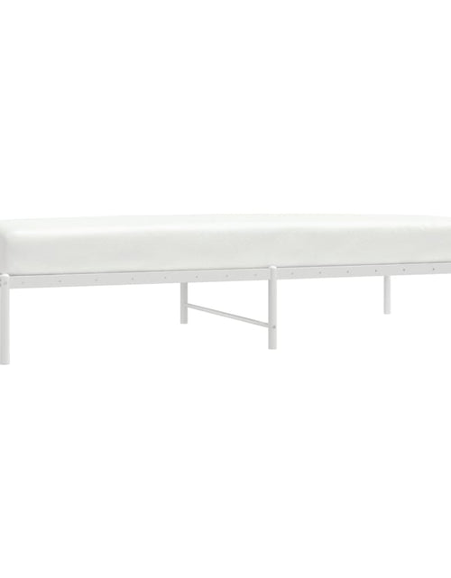 Încărcați imaginea în vizualizatorul Galerie, Cadru pat metalic, alb, 90x200 cm - Lando
